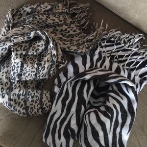 Animal print scarves